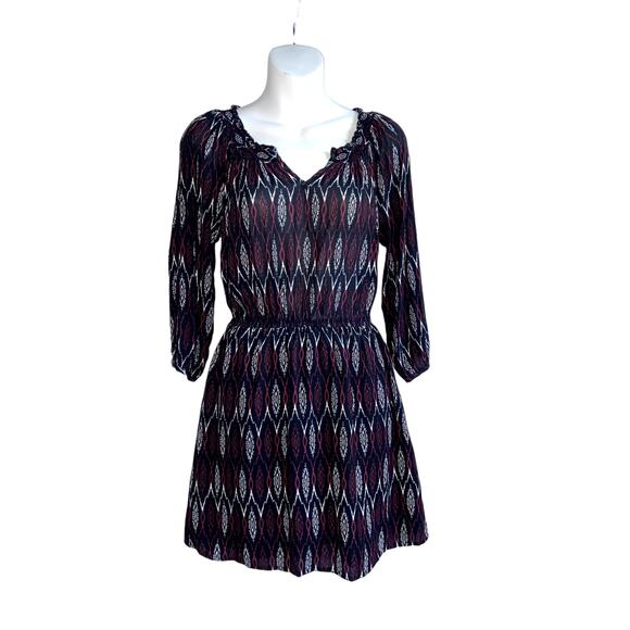 Dresses & Skirts - Forever 21 Boho Dress Women Small Elastic Waist V-Neck Business Casual *